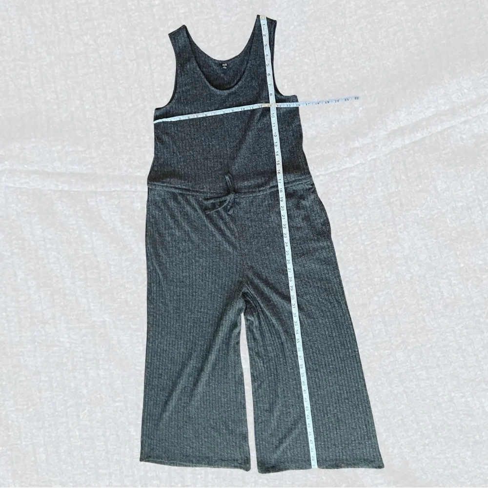 UNIQLO Ribbed Wide-Leg Jumpsuit – Size Small - Picture 3 of 3